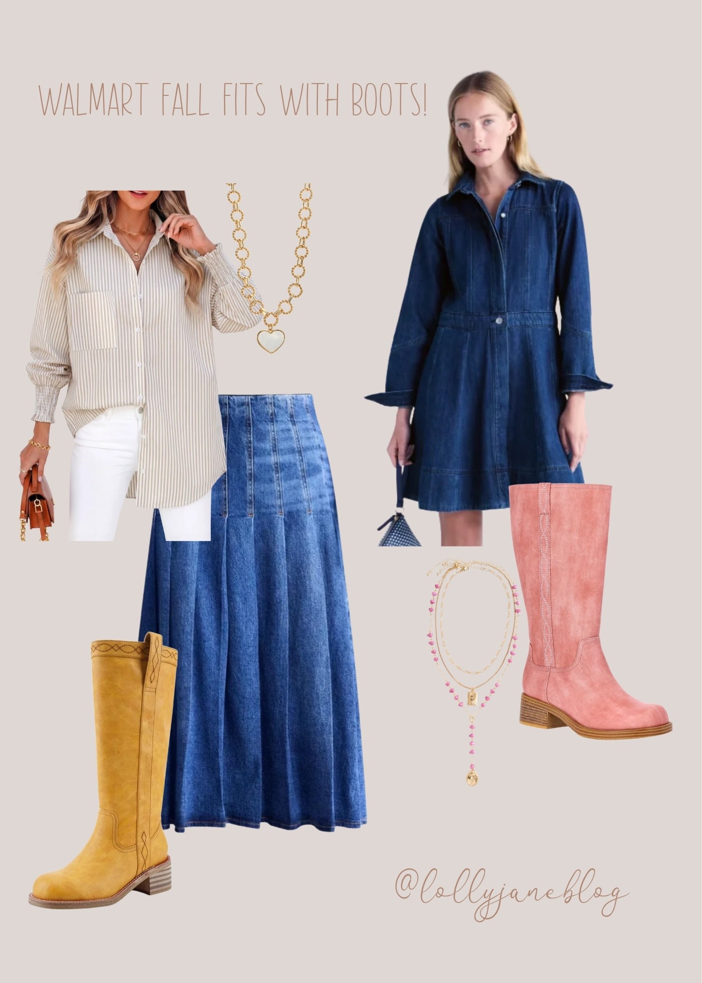 These fall fashion finds are just too stinkin’ cute! 🍂🤎 We’re OBSESSED with all of these outfits, and the best part? They all pair perfectly with these boots! 👢✨

These affordable boots are such a steal and make the perfect addition to your fall wardrobe without breaking the bank. 🙌🏼🍁 Walmart really does it again! 🛍️🤎 Which outfit is your favorite?!

#LTKSeasonal #LTKHome #LTKootd