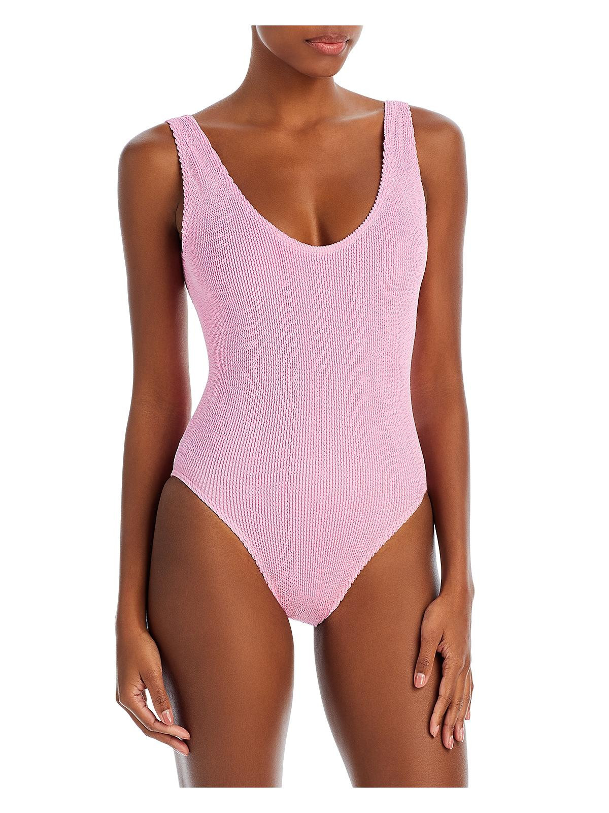 Womens Ribbed Nylon One-Piece Swimsuit | Shop Simon