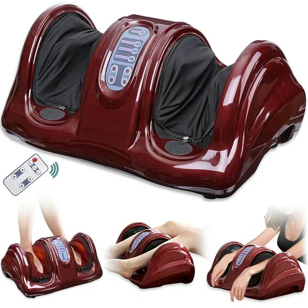 Shiatsu Foot Massager Machine with Heat, Therapeutic Kneading & Rolling - Walmart.com | Walmart (US)