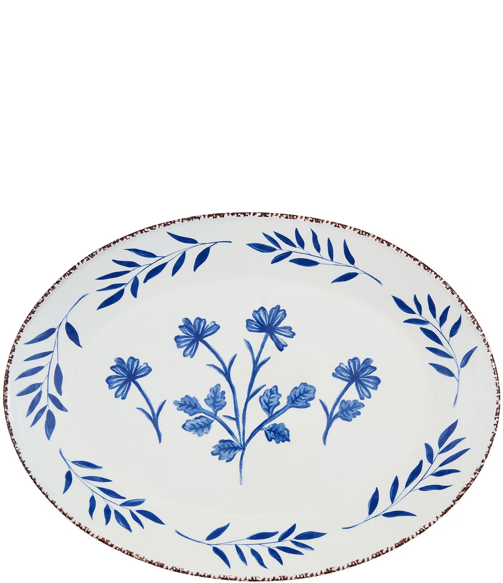 Valencia Blue Floral Platter | Dillard's