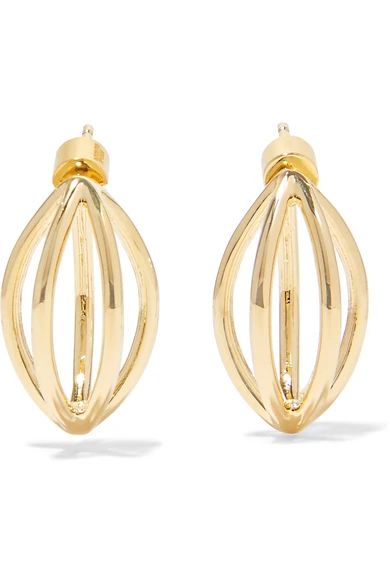 Jennifer Fisher - Small Cage Gold-plated Earrings - one size | NET-A-PORTER (UK & EU)