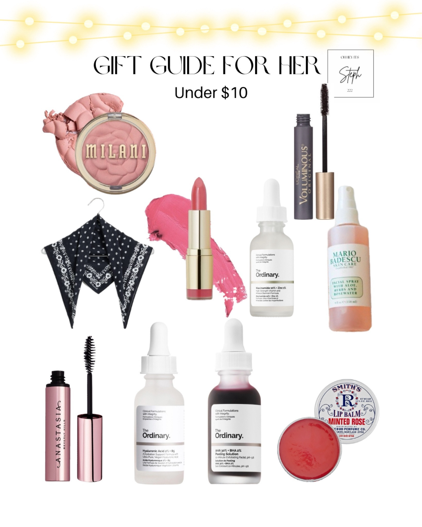 Gift guide for her under $10




Beauty gift, self care gifts, affordable gifts, small gifts, gifts for mom, gifts for sister, gifts for friends, gifts for teacher, gifts for girlfriend, gift for mother in law, cousin gift, coworker gift 

#LTKbeauty #LTKfindsunder50 #LTKGiftGuide