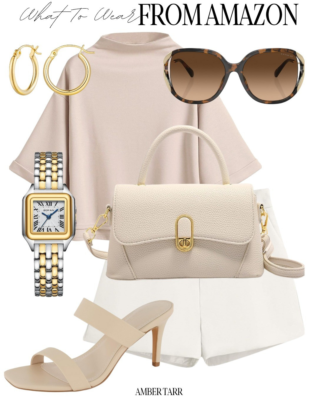 Cream and tan effortless outfit from Amazon.   

#LTKFindsUnder100 #LTKFindsUnder50 #LTKOver40