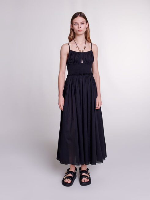 Dress with beaded ties | Maje US | Maje US
