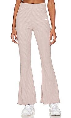 Nike Ribbed Jersey Pants in Diffused Taupe from Revolve.com | Revolve Clothing (Global)
