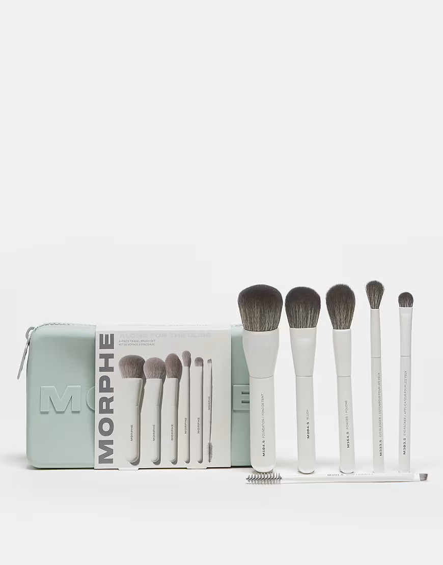Morphe Along For The Glide 6-Piece Travel Brush Set-No colour | ASOS (Global)