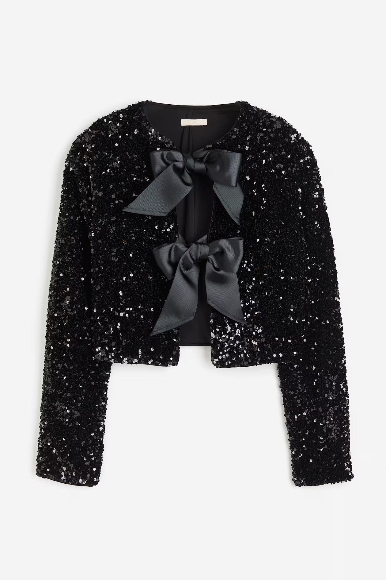 Tie-front Sequined Jacket | H&M (US + CA)