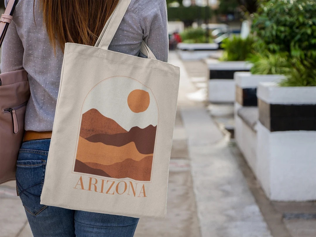 Arizona Tote Bag Canvas Tote Bag Trendy Tote Bag Aesthetic - Etsy | Etsy (US)