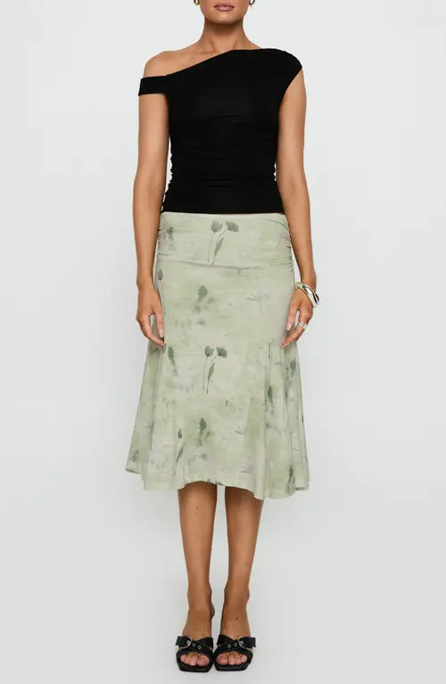 Princess Polly Lewish Floral Print Skirt in Green Floral at Nordstrom, Size 0 | Nordstrom