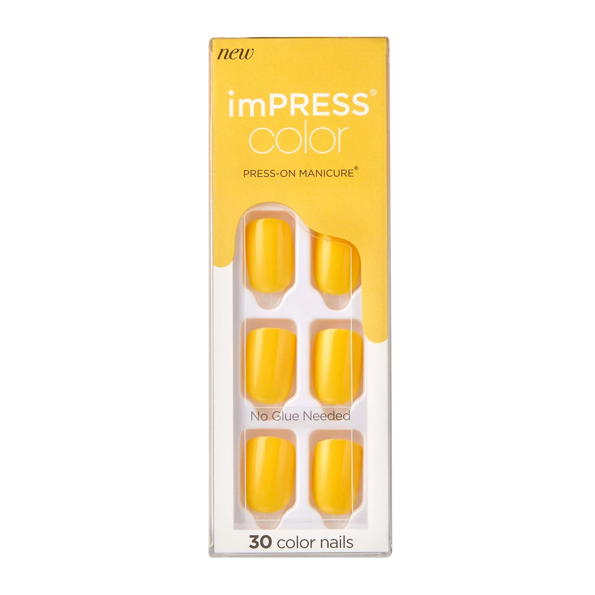 KISS imPRESS Color Press-on Manicure - YOLO, Short | Walmart (US)