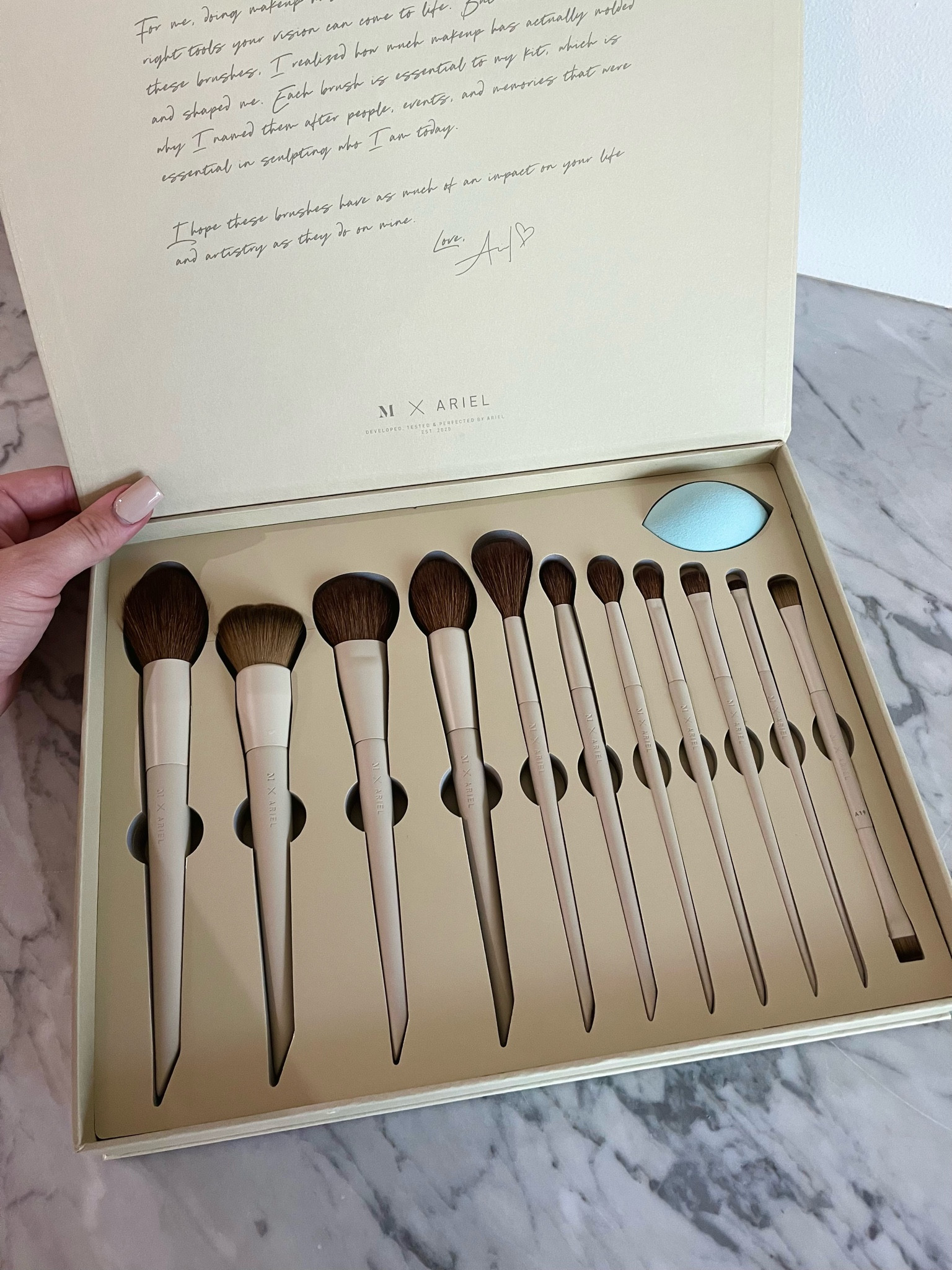 This brush set is next level 😍 seriously applies my makeup so flawlessly. This was my first time investing in a full brush set instead of adding random brushes to my collection over time, highly recommend this one! 

#LTKstyletip #LTKbeauty #LTKunder100