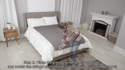 48"x72" Temperature Balancing Weighted Blanket Gray - Tranquility | Target