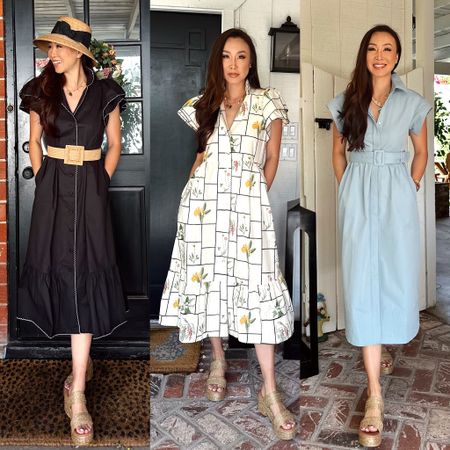 Summer dresses from @tuckernuck I’m going to live in! #tuckernuckpartner 
I have been eyeing the Alice Dress since it came out! Sizing details below. Which look is your favorite, 1, 2, or 3?

Follow @tuckernuck for more inspirational content. Tuckernuck has your summer style staples! 
Sizing details:
Alice dress (in fresher buds print and black):  I’m wearing a size small for a loose fit!
Chloe Dress comes in 8 colors! I sized down in XS, it is tighter in the bust area so small would have been fine too. If you are busty stick with normal size or size up.
Ocean Avenue Sandals comes in 3 colors. I’m wearing Cognac in size 8, my true size. I usually wear 8.5 in sandals but the 8 works great! Comfortable and a must have this summer! 

#tuckernucking #liketkit 


#LTKOver40