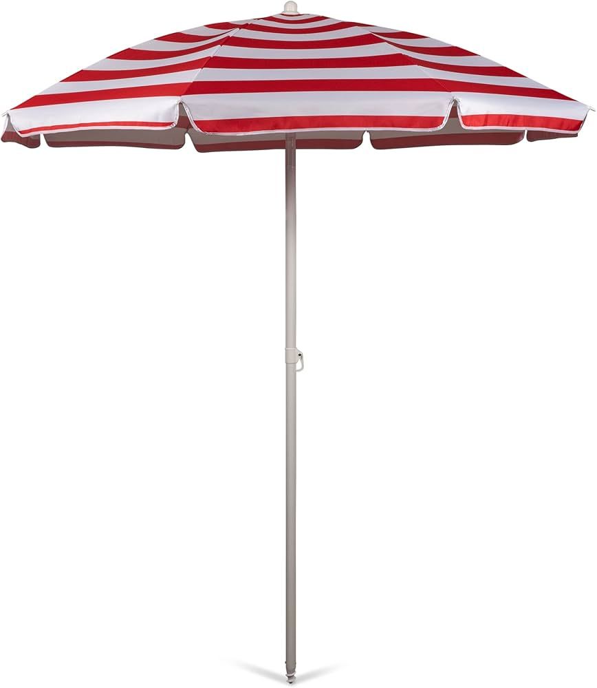 PICNIC TIME Outdoor Canopy Sunshade Beach Umbrella 5.5', Small Patio Umbrella, Beach Chair Umbrel... | Amazon (US)