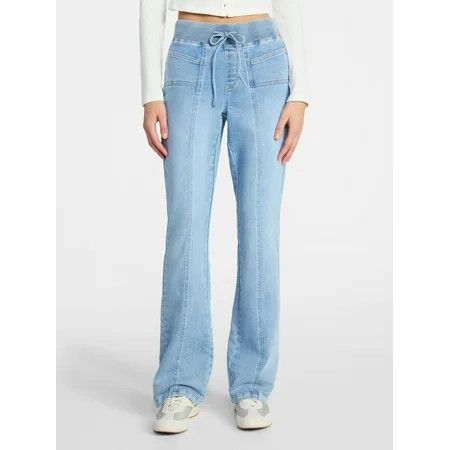 No Boundaries Seam Front Bootcut Pants 31.5 Inseam Women s XXS-XXL | Walmart (US)