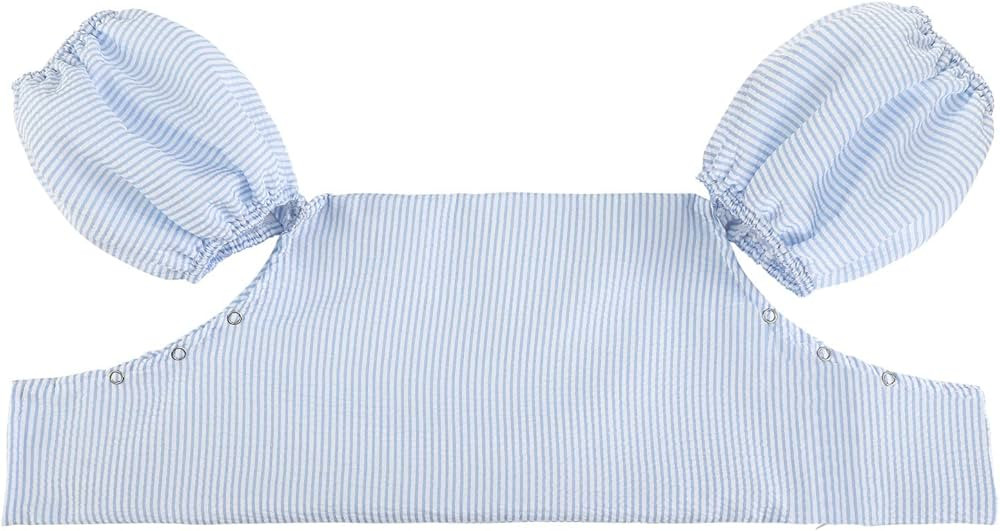 THOVSMOON Toddler Kids Gingham Seersucker Flotation Device Cover Baby Swim Puddle Jumper Cover Li... | Amazon (US)
