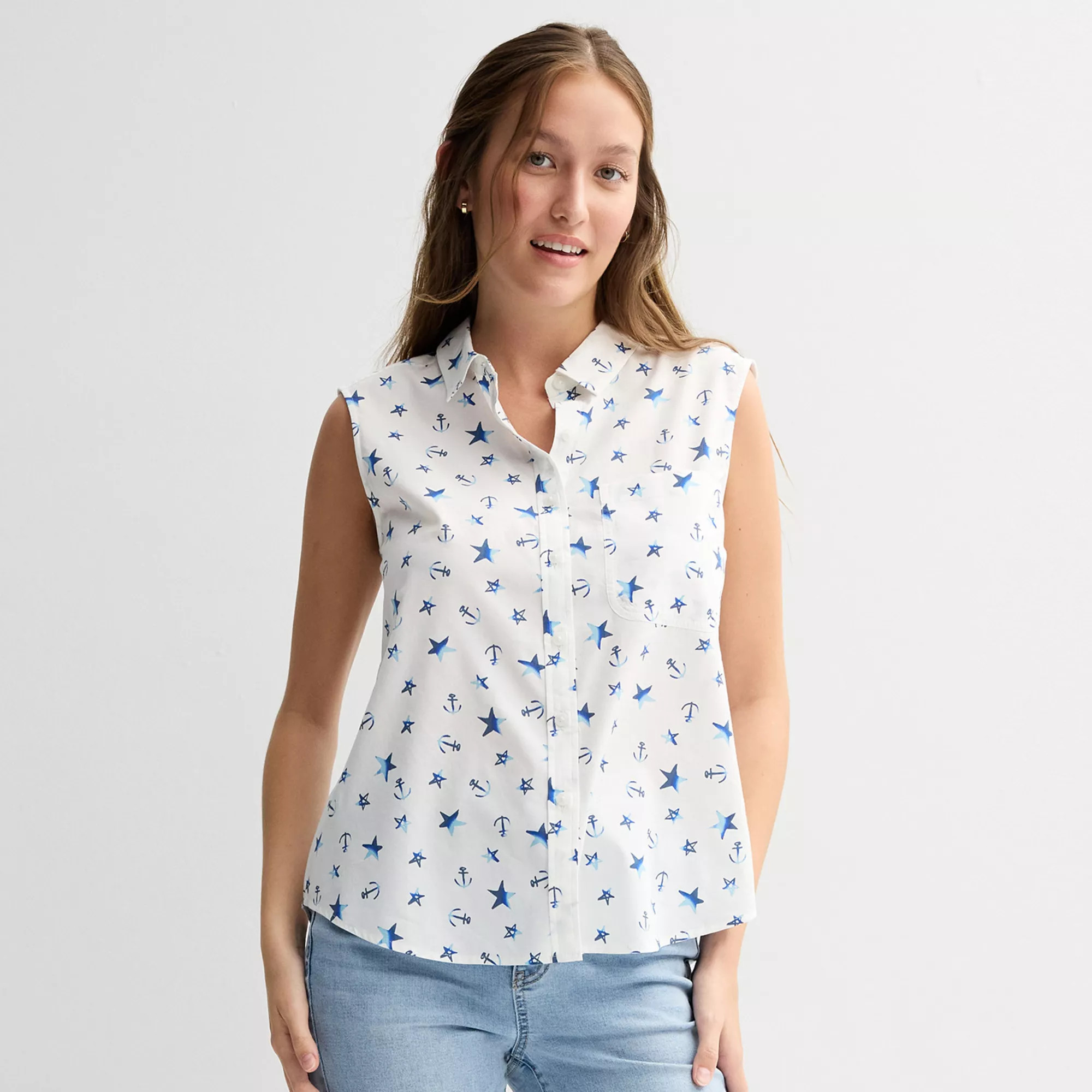 Juniors' SO® Sleeveless Shirt | Kohl's