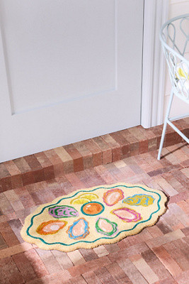 Oyster Plate Coir Printed Doormat | Anthropologie (US)