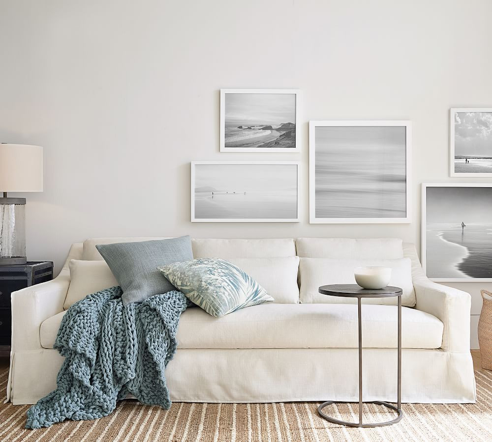 York Slope Arm Deep Seat Slipcovered Sofa | Pottery Barn (US)