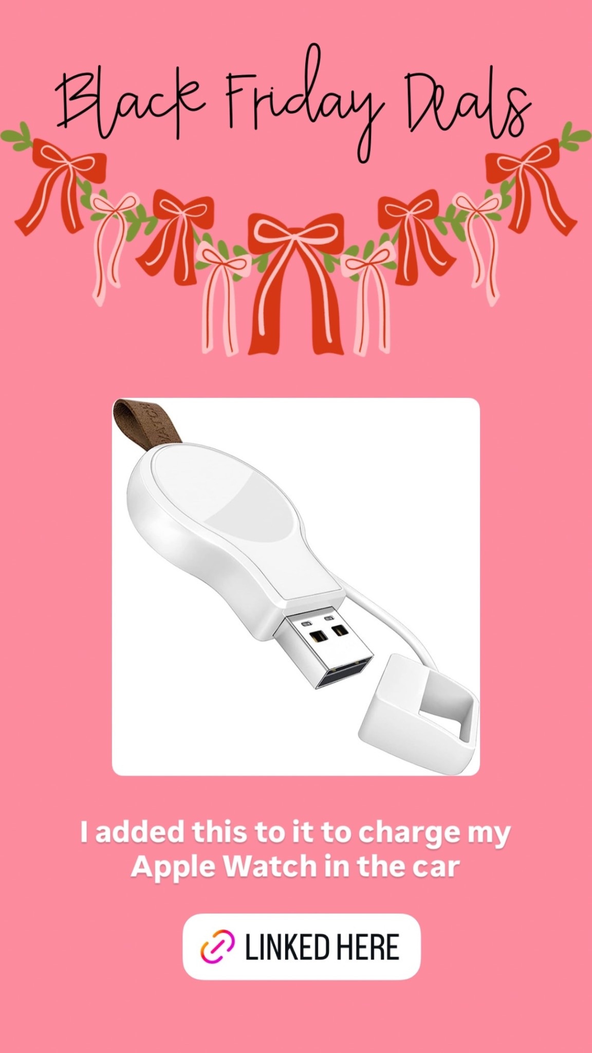 I added this to it to charge my Apple Watch in the car

#LTKGiftGuide #LTKHoliday #LTKmomlife