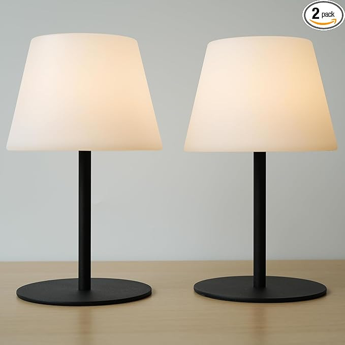 Cordless Table Lamp Rechargeable, Outdoor Battery Operated Table Lamp Waterproof, Portable Touch ... | Amazon (US)