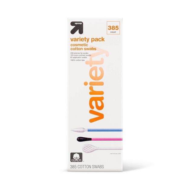 Cosmetic Cotton Swab Combo Pack - 385ct - up & up™ | Target