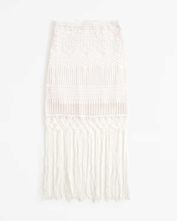 Women's Crochet-Style Tassel Mini Skirt | Women's | Abercrombie.com | Abercrombie & Fitch (US)