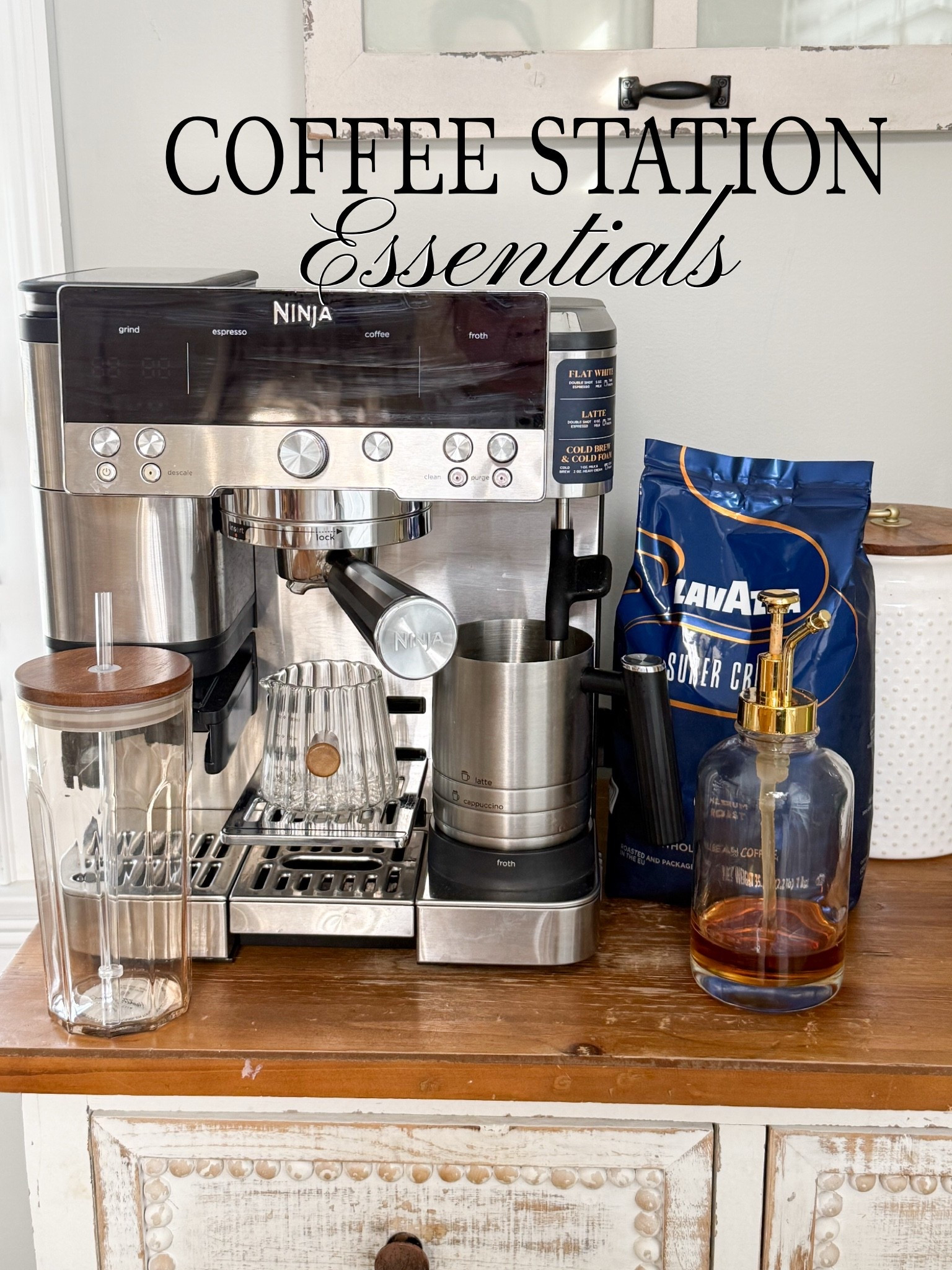 Must haves for my coffee station! Toasted marshmallow syrup and Lavazza coffee beans😍
