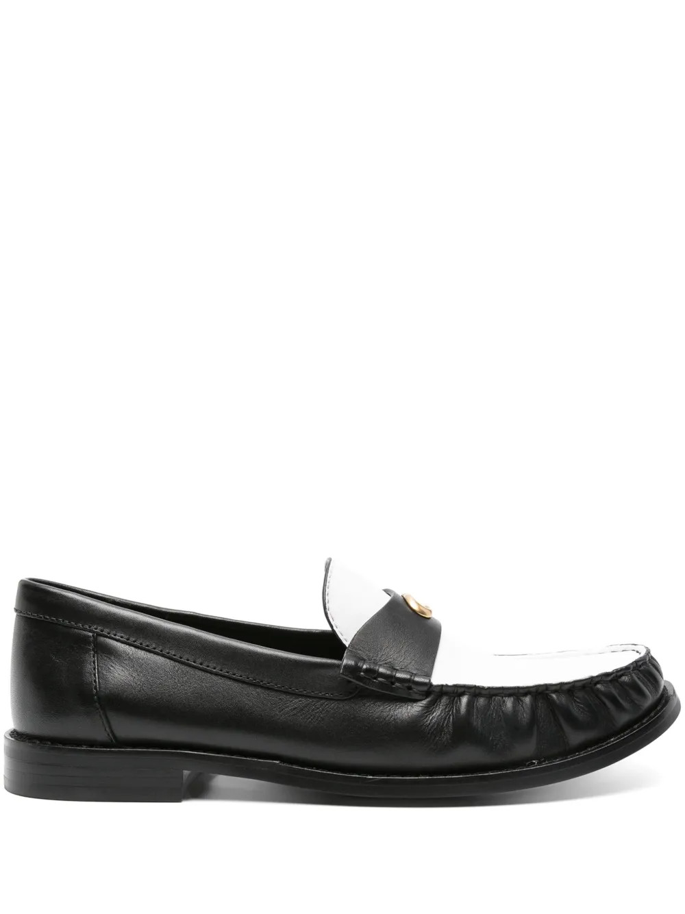 Jolene logo-plaque leather loafers | Farfetch Global