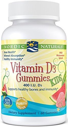Nordic Naturals Vitamin D3 Gummies - Chewable Vitamin D Gummy For Kids, 400 IU of Vitamin D Suppo... | Amazon (US)