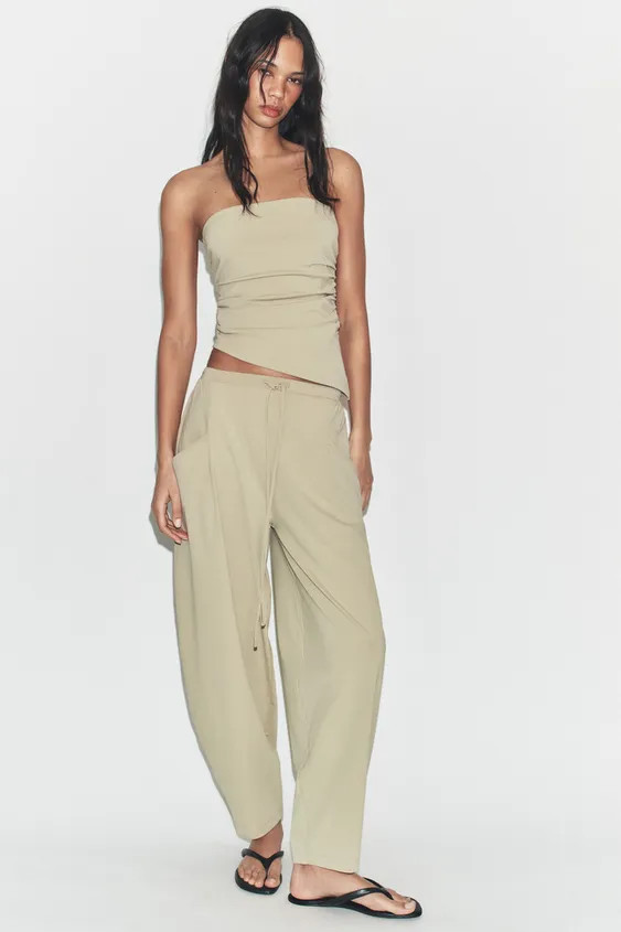 TEXTURED TROUSERS WITH POCKETS | Zara UK