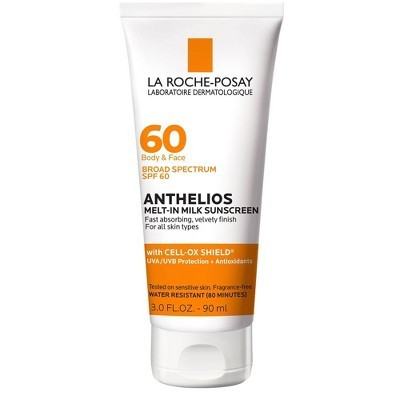La Roche Posay Anthelios Sunscreen Melt-In-Milk Lotion Face and Body Sunscreen - SPF 60 - 3 fl oz: Oil-Free, Paraben-Free | Target
