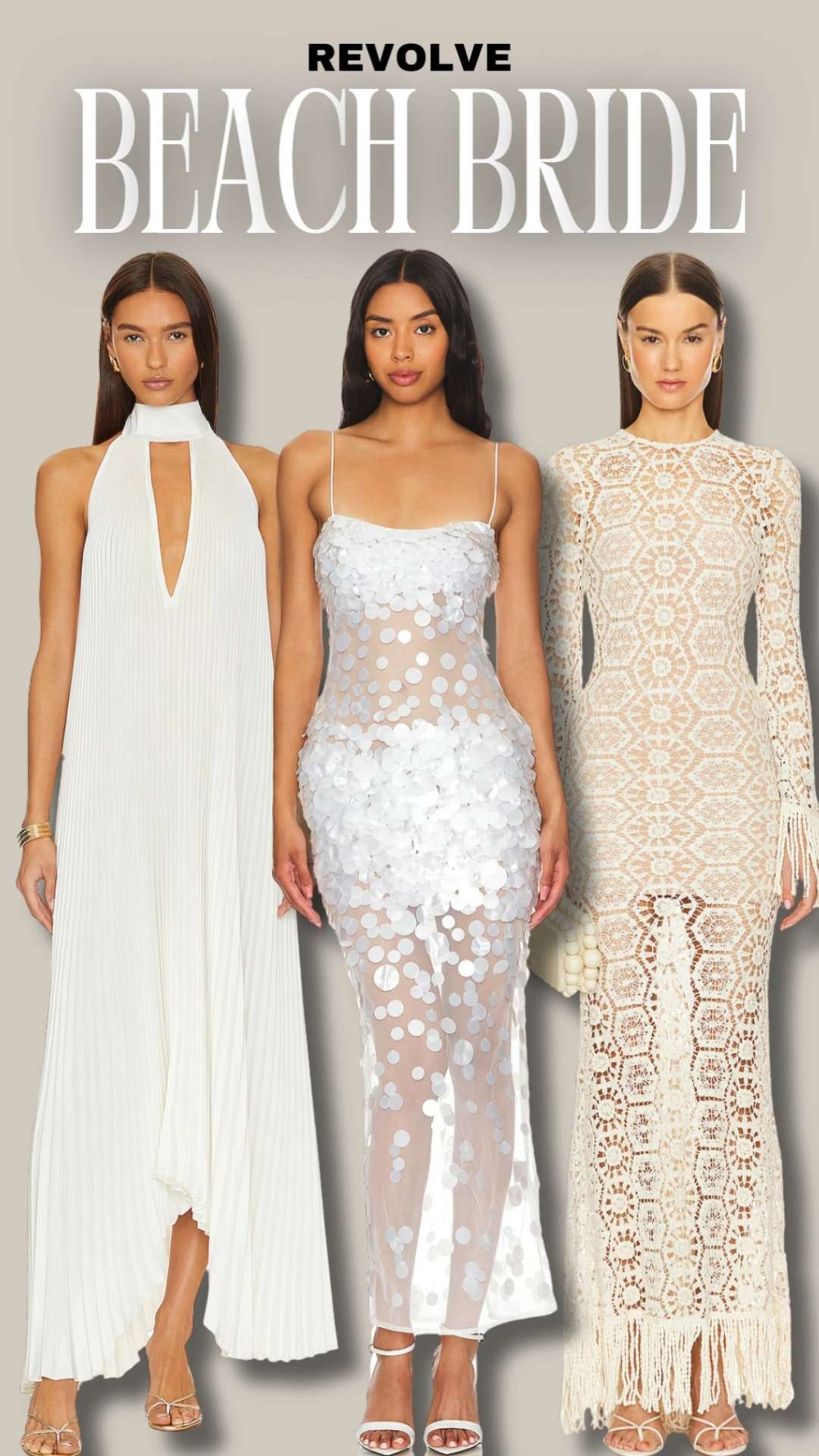 Sandy toes, sun-kissed glow, and bridal looks made for saying 'I do' by the sea 🌊👰‍♀️✨ Beach bride dreams start here. #BeachBride #BridalStyle #CoastalWedding #BrideToBe #DestinationWedding #WeddingOutfitInspo #BeachWeddingVibes 

 #LTKSeasonal #LTKStyleTip #LTKWedding