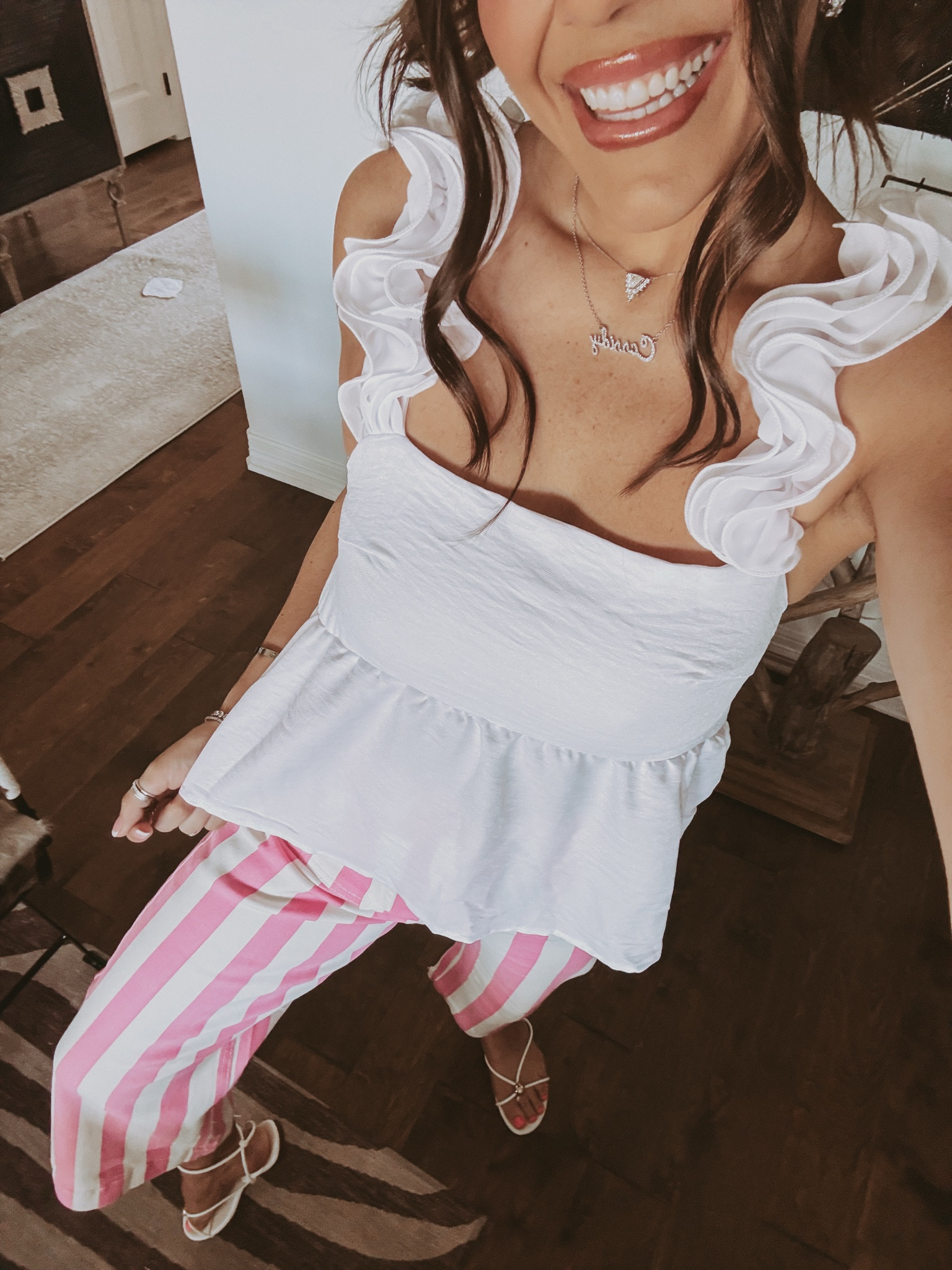 Just got these adorable striped jeans (2) + this sweet ruffle top (S) and they're my new faves! 🌸

#LTKPetite #LTKootd #LTKSaleAlert