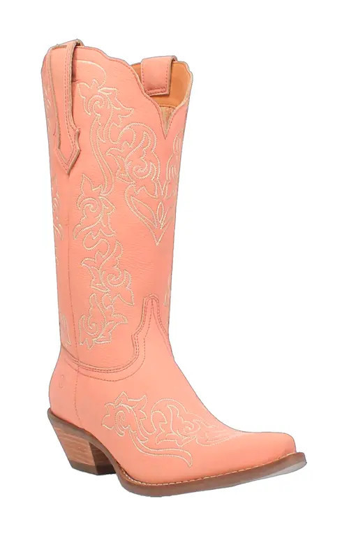 Dingo Flirty N' Fun Western Boot in Peach at Nordstrom, Size 7.5 | Nordstrom