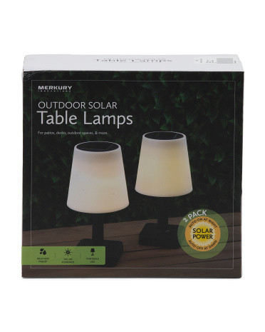 2Pk Frosted Solar Table Lamp | TJ Maxx