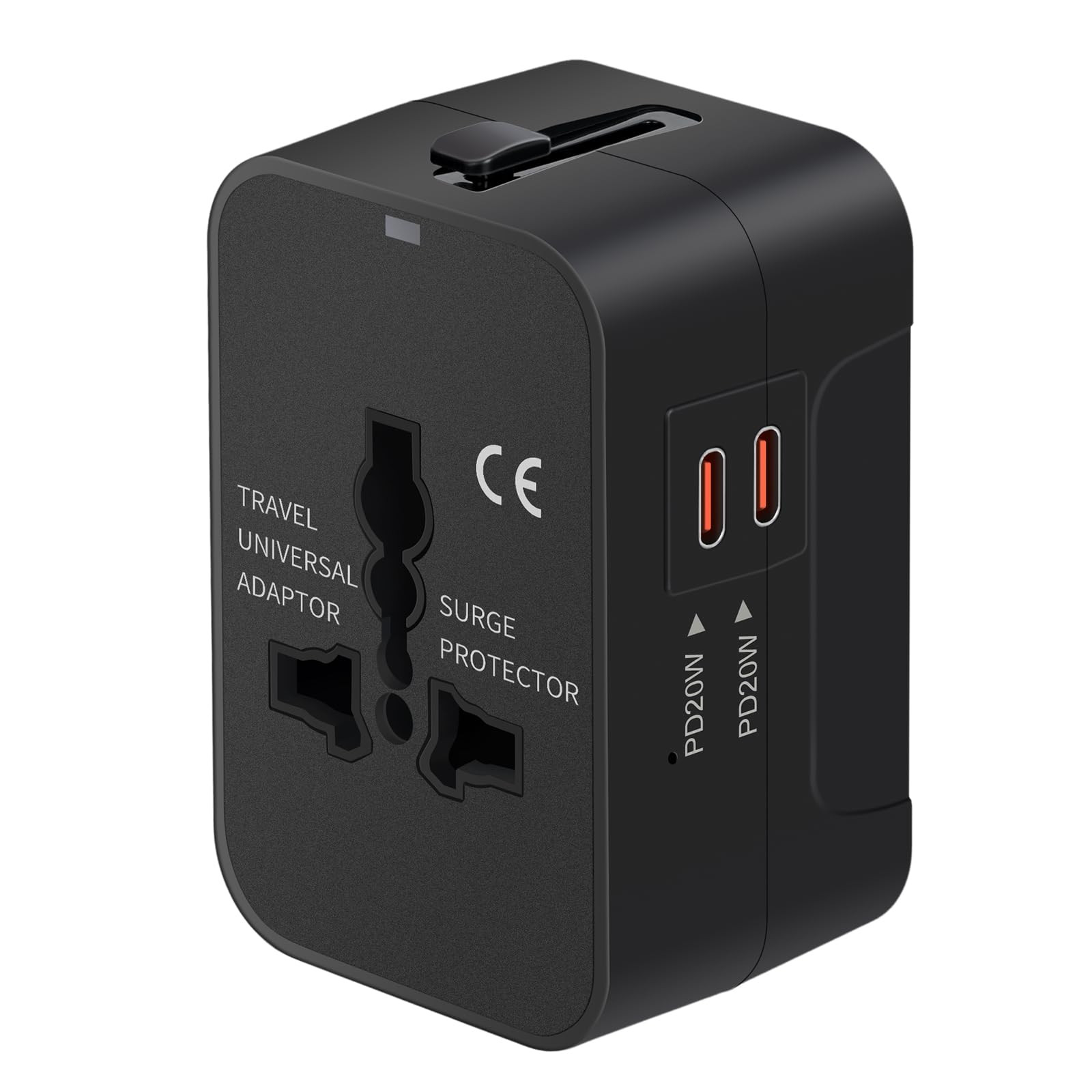 Travel Adapter USB C, Universal All in One Worldwide Travel Adapter Fast Charge GaN PD3.0 Type C ... | Amazon (US)