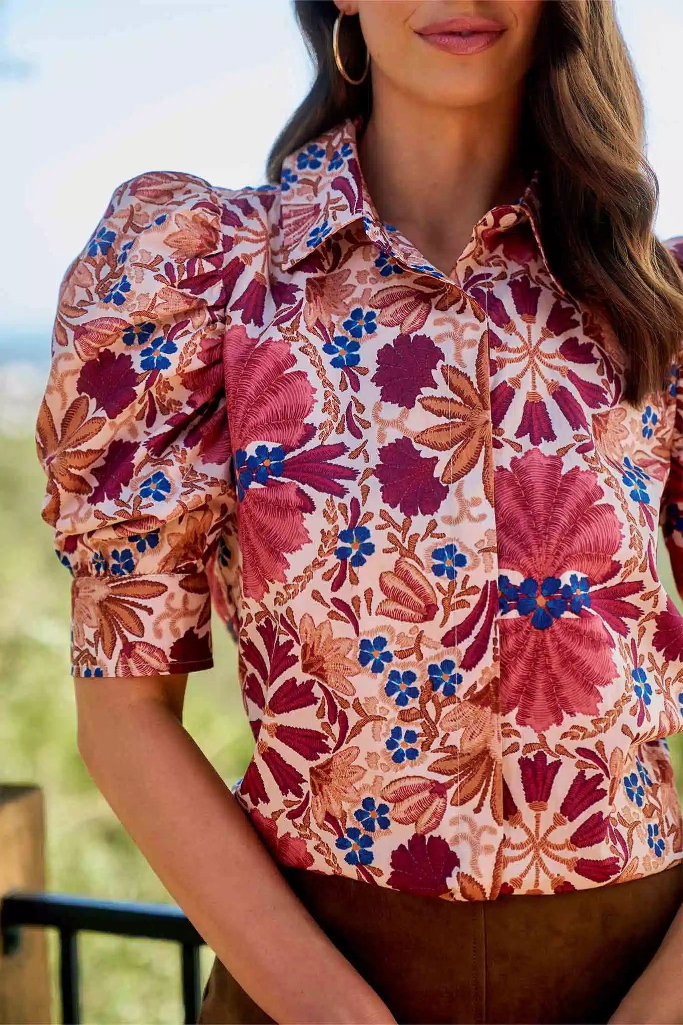 Gretchen Top- Maroon | Avara