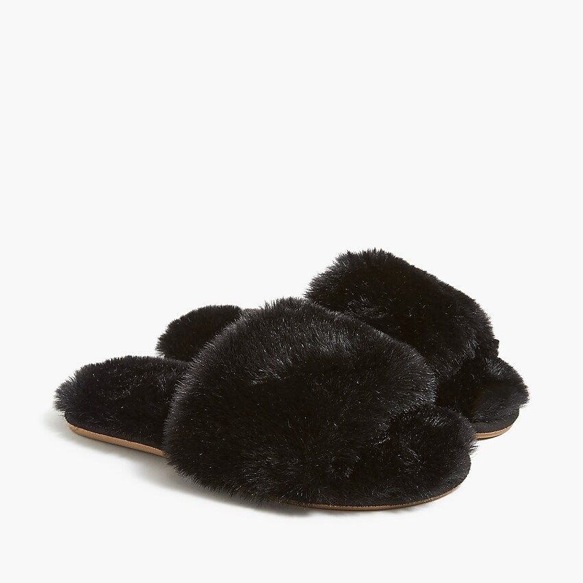 Fuzzy slide slippersItem BA835 
 
 
 
 
 There are no reviews for this product.Be the first to co... | J.Crew Factory