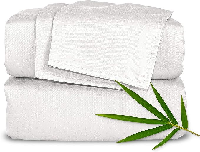 Pure Bamboo Sheets Queen Bed Sheet Set, Genuine 100% Organic Bamboo Viscose, Luxuriously Soft & C... | Amazon (US)