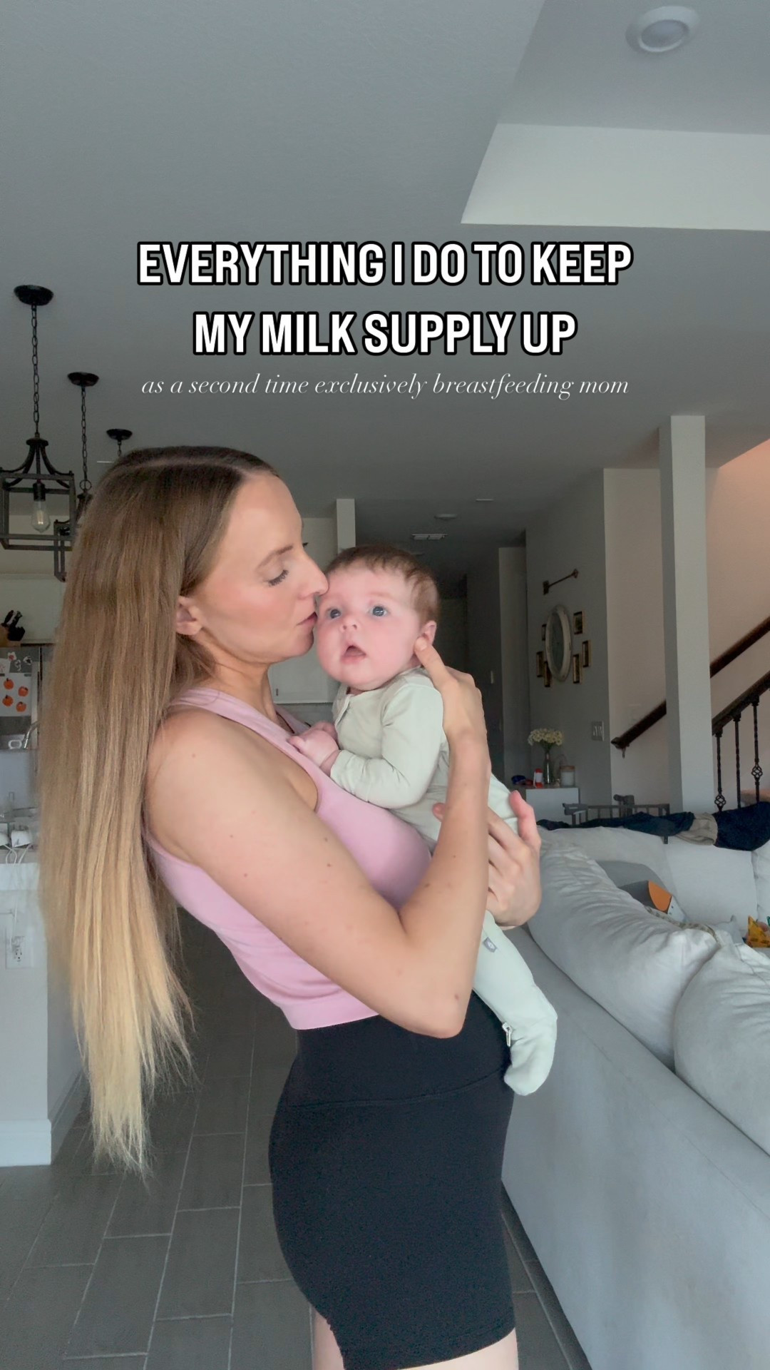 How I keep my milk supply up as a second time exclusively breastfeeding mom  

#LTKBump #LTKBaby #LTKFamily