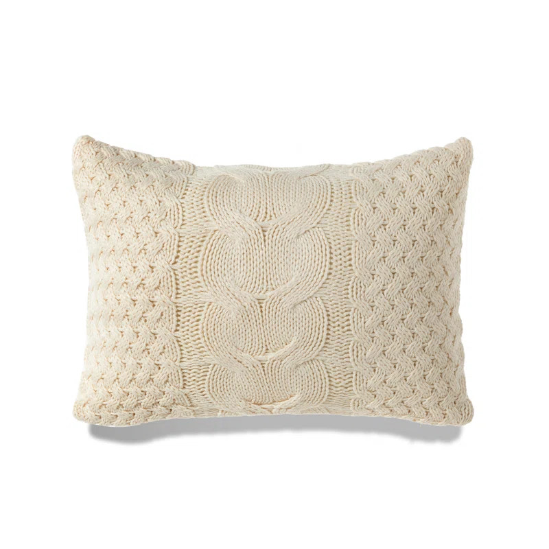 Peterborough Home  BANFF CABLE PILLOW Banff Cable Knit Rectangular Pillow Cover & Insert | Wayfai... | Wayfair North America