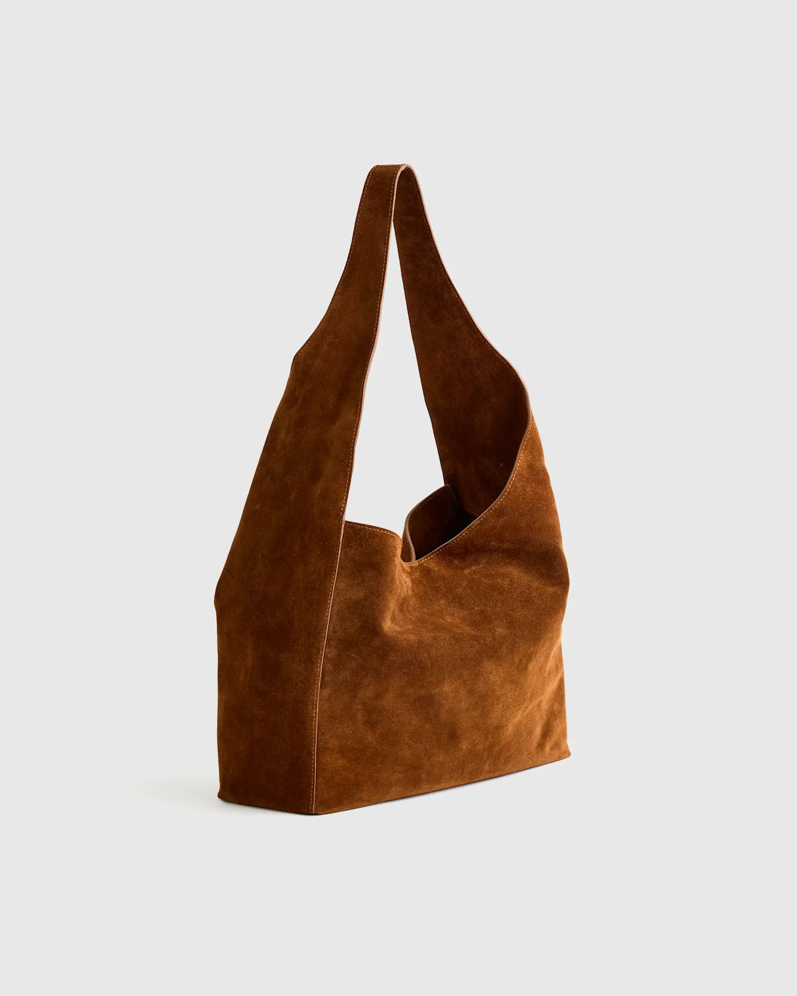 Italian Suede Slouchy Shoulder Bag | Quince