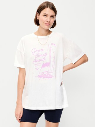 Oversized EveryWear Tunic T-Shirt | Old Navy (US)
