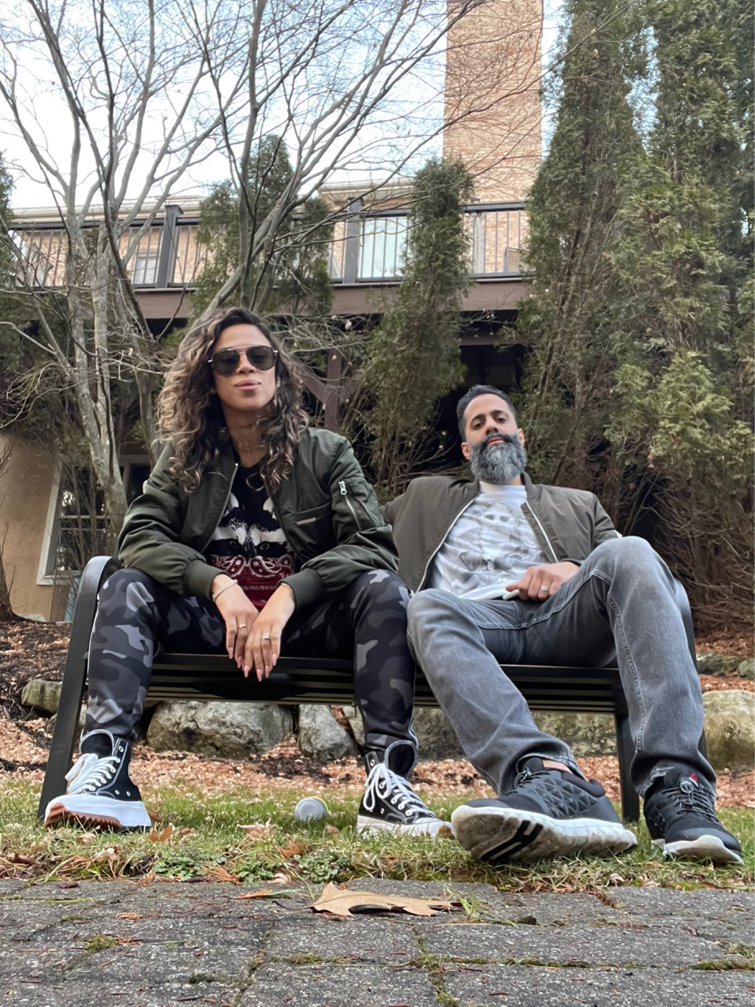 Double the comfort, double the love 👩‍❤️‍💋‍👨❤️ #joggersandsneakers #couplefashion #couplegoals #casualfashion 

#LTKfamily #LTKFind #LTKmens