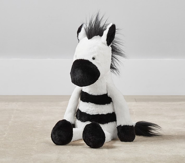 Zebra Cuddle Plush | Pottery Barn Kids