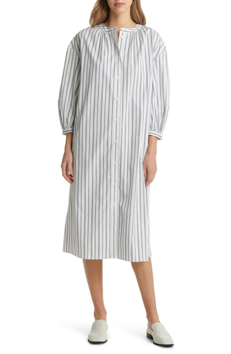 Stripe Cotton Midi Dress | Nordstrom