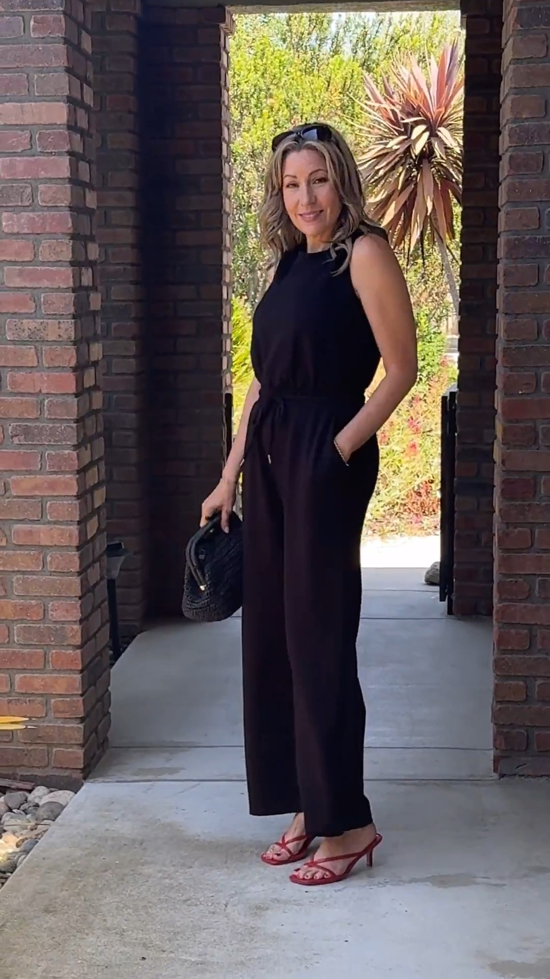 This black Walmart jumpsuit is a sleek one-and-done piece you’ll wear on repeat 🖤 The wide-leg cut, cinched waist, and sleeveless shape make it effortlessly chic and flattering. I added a bold touch with these red strappy Dream Pairs heels and a textured black clutch to take it into evening.

This is a go-to look for summer dinners, events, or even travel when you want something elevated but easy. It’s part of my Dressy Walmart Haul featuring head-to-toe looks styled with Dream Pairs shoes. Watch the full video now on my channel!

#ootd #fashionover40 #fashionover50 #womensfashion #affordablefashion #walmartfashion #summerstyle #dressyoutfits #dreampairs #stylishandgrateful #capsulewardrobe #classicwardrobeessentials #classycasual #modestoutfits #summerjumpsuit

ootd, fashionover30, fashionover40, fashionover50, classy casual, affordablefashion, walmartfashion, jumpsuitstyle, dreampairs, summerstyle, specialeventoutfit, redheels, elevatedbasics, stylishandgrateful, stylish&grateful, modestoutfits, dressyoutfits, oneanddoneoutfit, effortlesschic

#LTKWorkwear #LTKParties #LTKMidsize