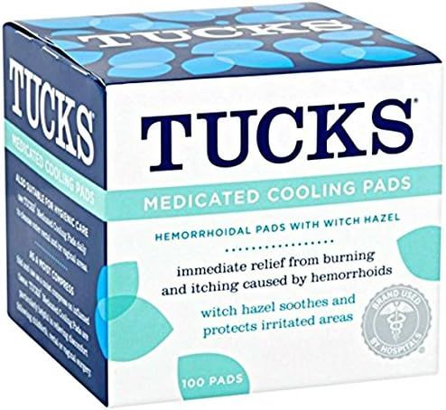 Tucks Medicated Hemorrhoid Cooling Pads. 100 Pads Each (Pack of 2) | Amazon (US)