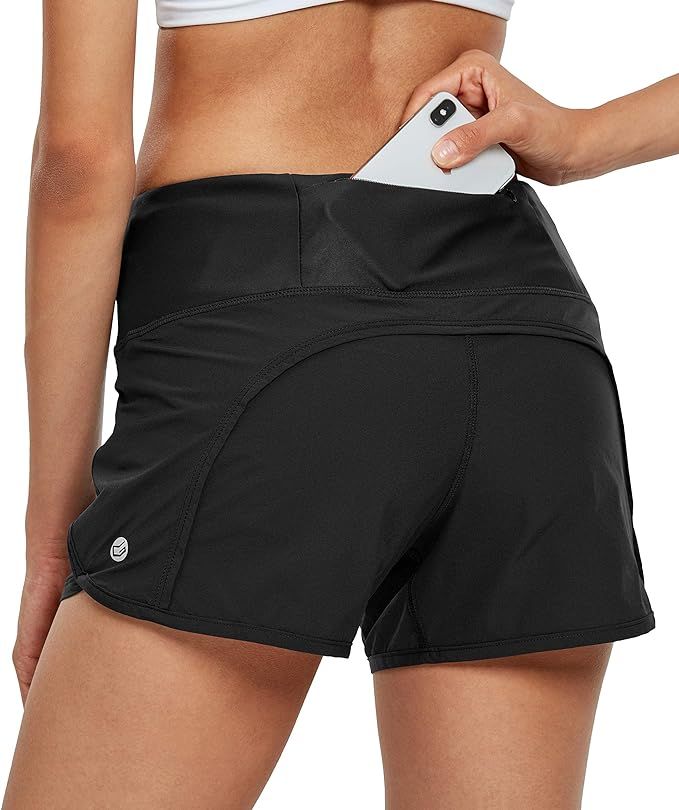 Women's Workout Shorts Athletic Sports Running Shorts for Women with Mesh Liner & Pocket on Waist... | Amazon (US)